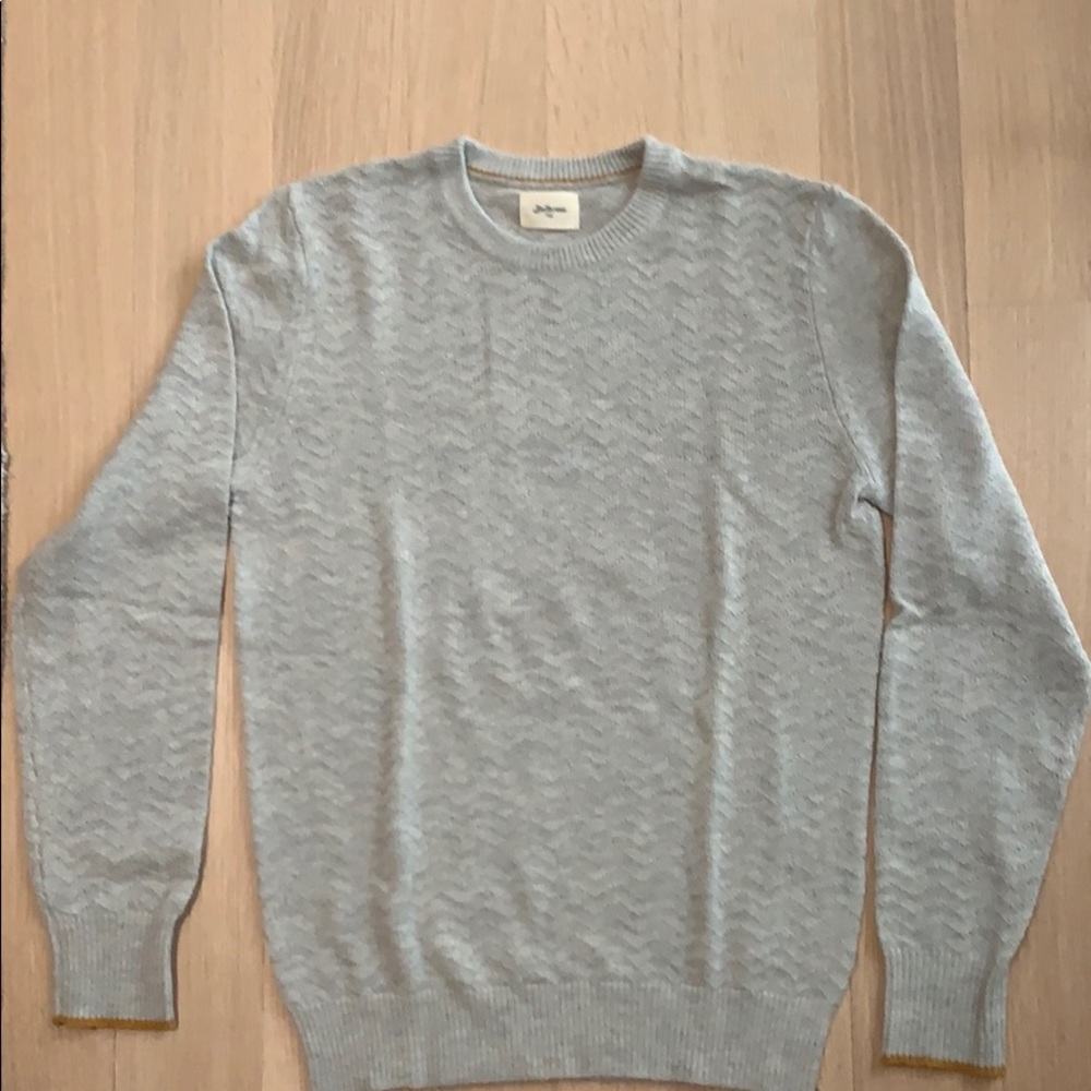Men's Bellerose Gray Wool-Blend Sweater - Medium